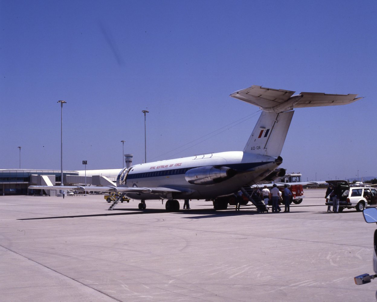 Prime Minister of Australia - Royal Australian Air Force Jet Aeroplane - Brisbane Airport.