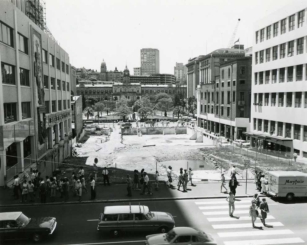 View Post Office Square under Construction - 1970