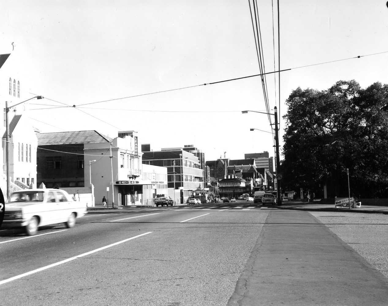 Ann Street looking towards City and Centenary Place - 1969