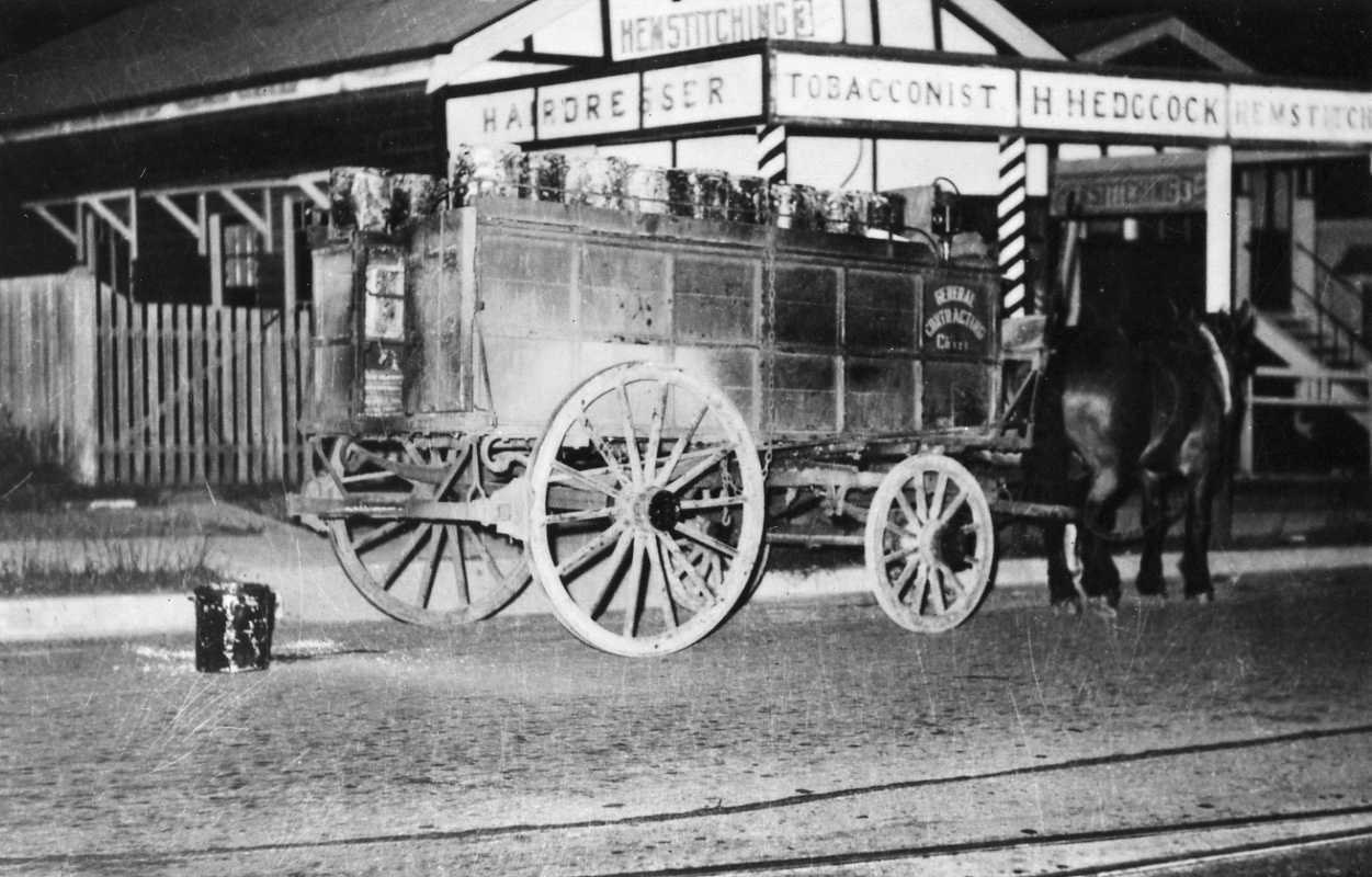 Horse Drawn Night Soil Collection Wagon  New Farm - 1900