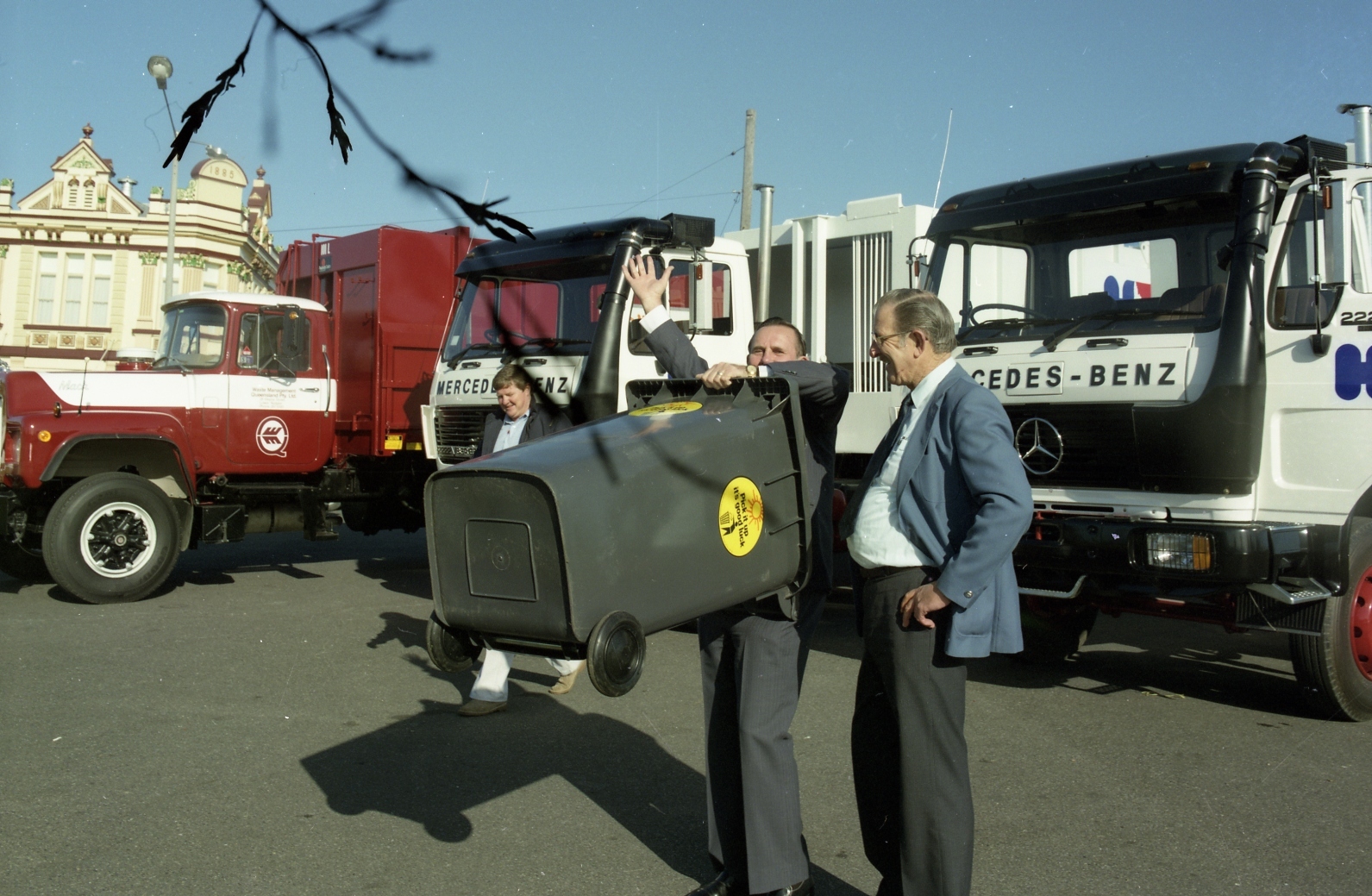 Wheelie bin launch - 1984