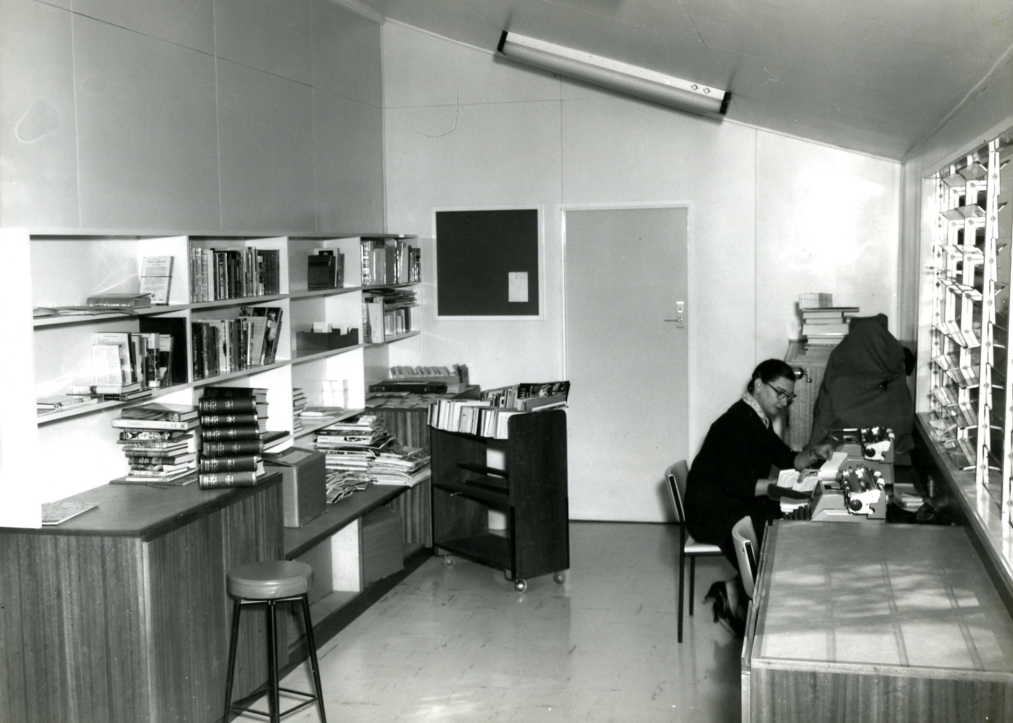 Corinda Library Work Room - 1966