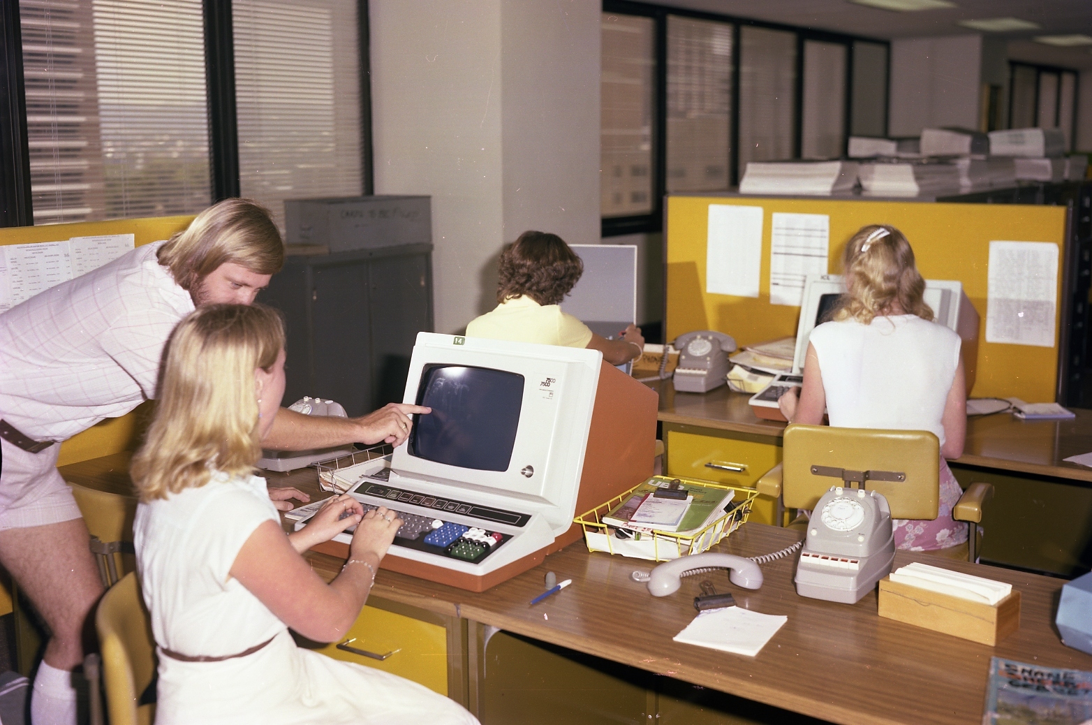 Rates Department Machine Operators at Work - 1978