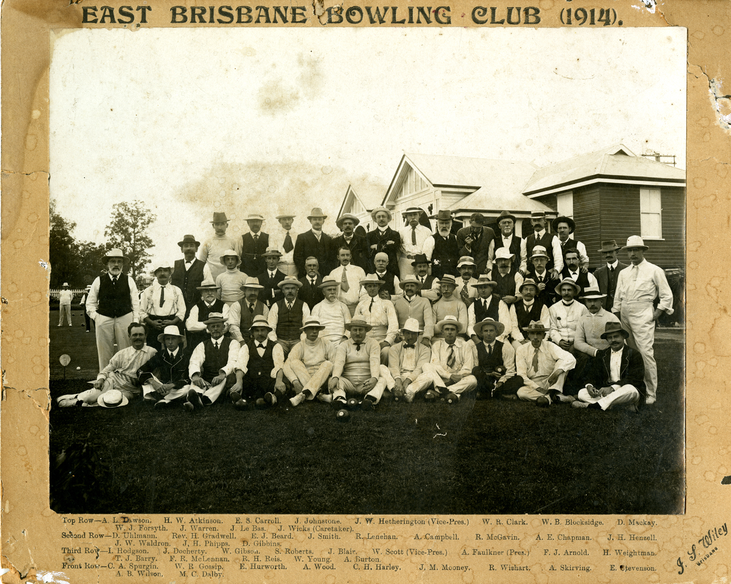 East Brisbane Bowling Club Members - 1914