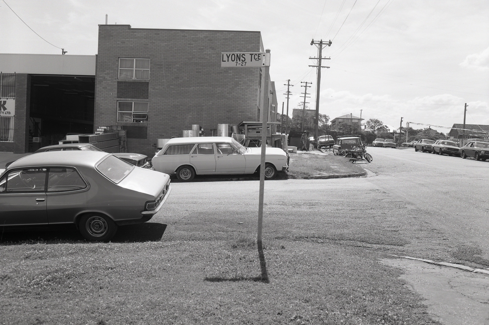 Grantson Street and Lyons Terrace Intersection - Windsor - 1976