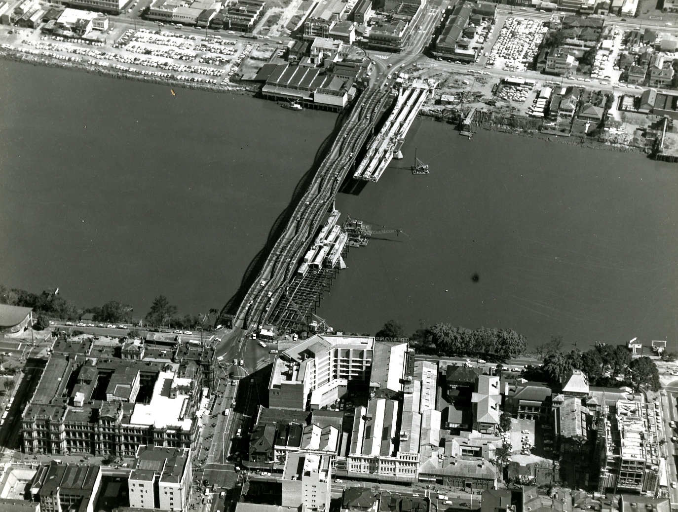 Victoria Bridge - Aerial view of Construction - 1968