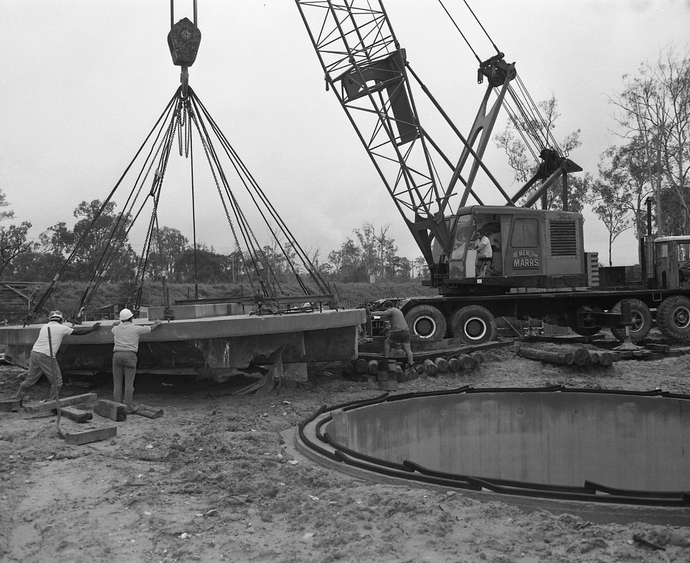 Wacol Sewerage Treatment Plant Pumping Station Construction - 1983
