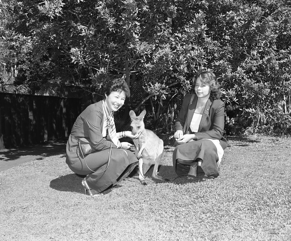 Commonwealth Games Angels with Kangaroo - Lone Pine Sanctuary - 1981