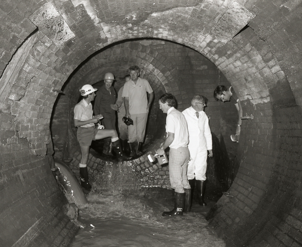 Storm Water Drain under Creek and Adelaide Streets - Brick Construction - 1982