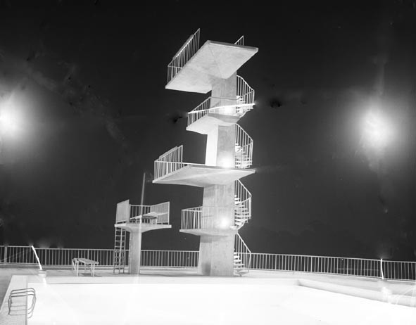 Centenary Swimming Pool at Night - Spring Hill