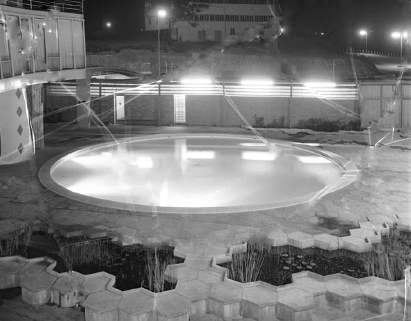 Centenary Swimming Pool at Night - Spring Hill