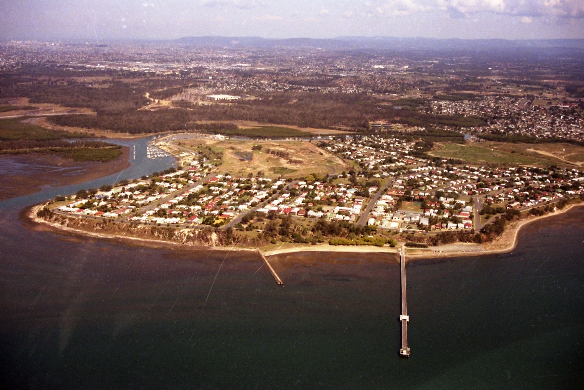 Aerial View of Shorncliffe and Boondall Wetlands -1986