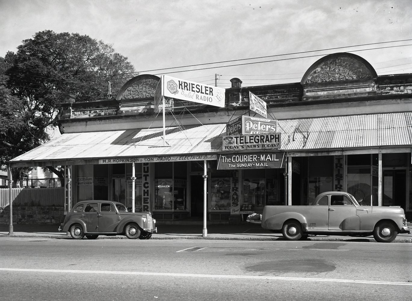Shops on Sandgate Road, Albion c1953