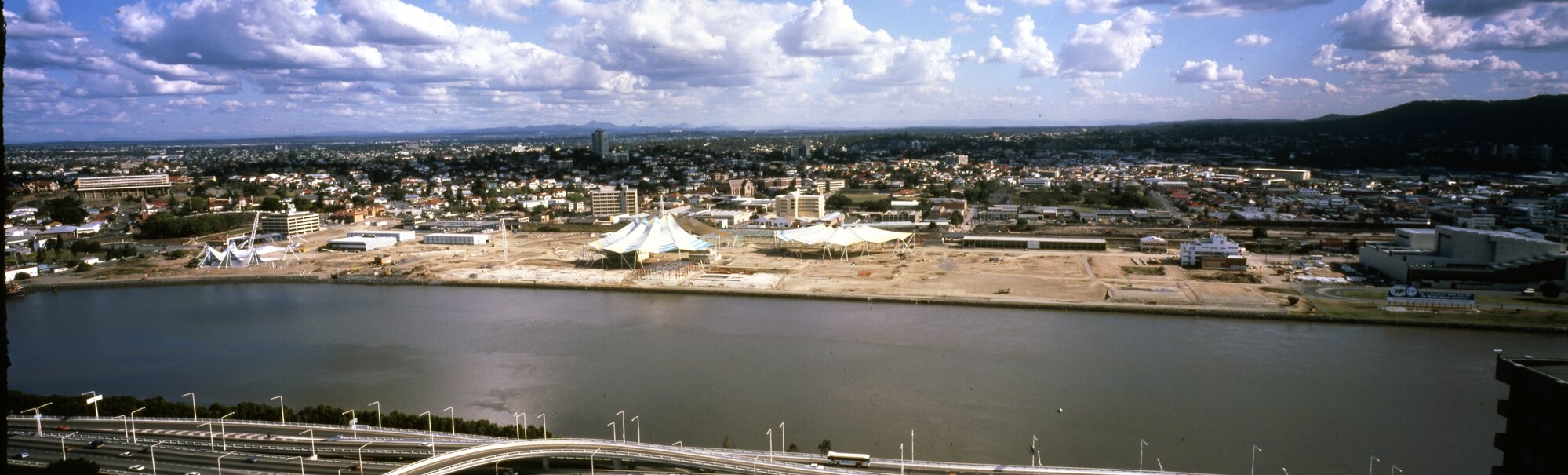 Expo 88 Site being Cleared - South Brisbane - 1989