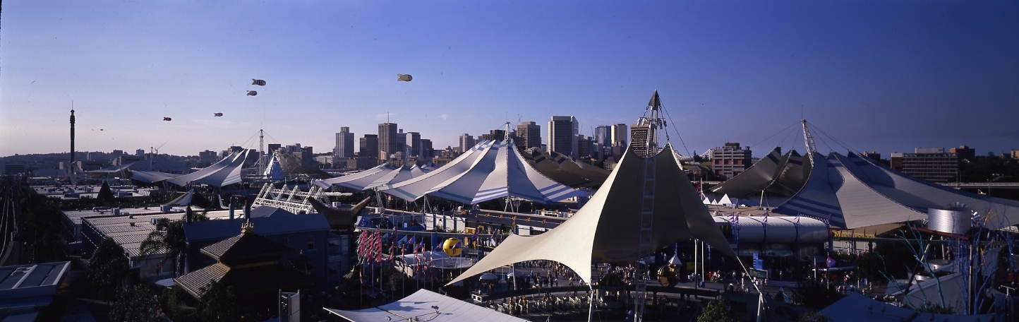 View of Expo 88 from Tribune Street Gate