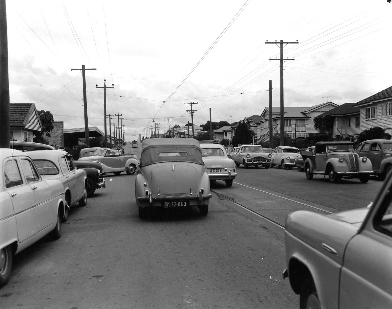 Traffic on Stafford Road - Stafford - 1961