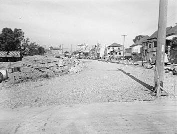 Little Edward Street Widening - Spring Hill - 1958