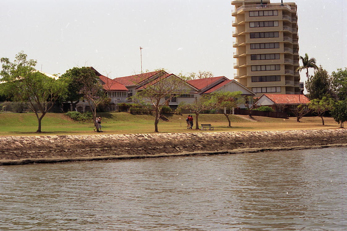 Merthyr Park and Buildings on the Riverbank - New farm - 1991