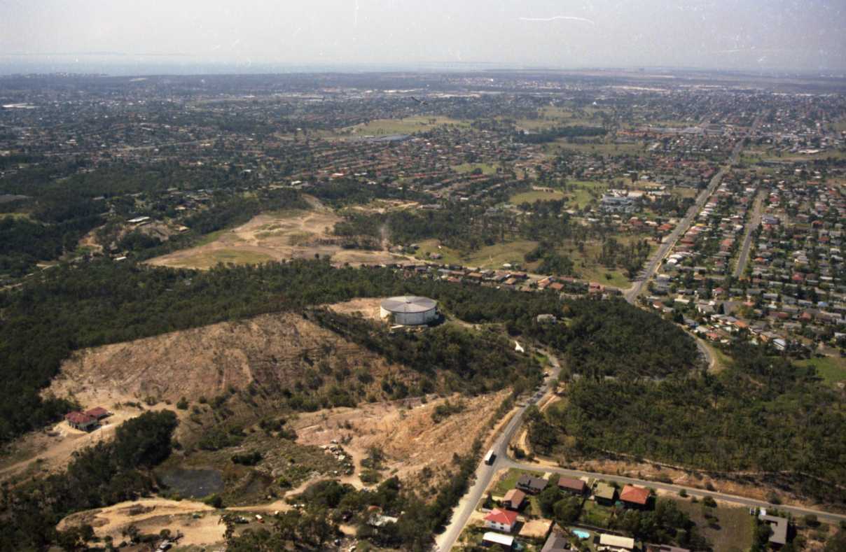 Aerial View of Milne Hill Reserve - Chermside West - 1986