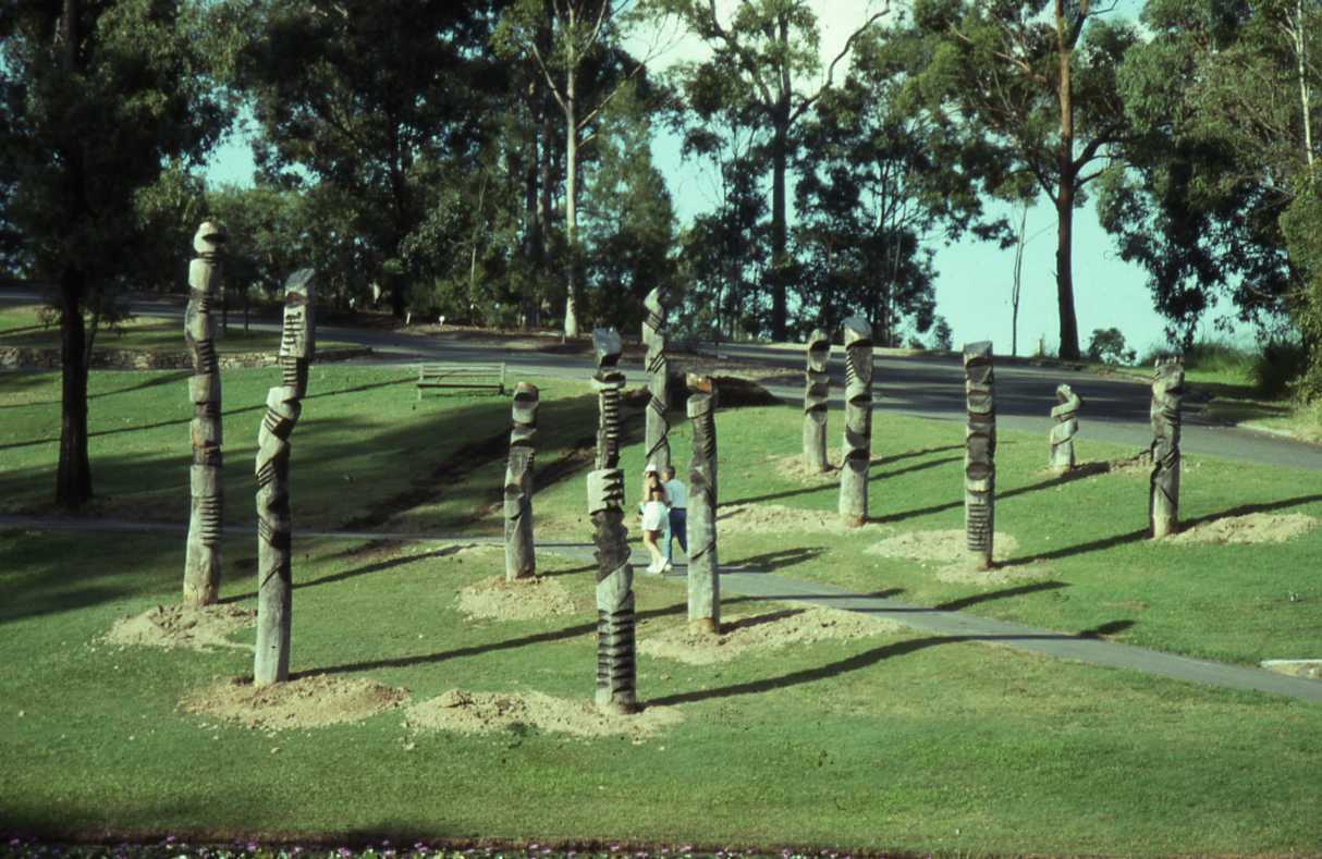  Mt Coot-tha Botanic Gardens - Totem Poles 1991