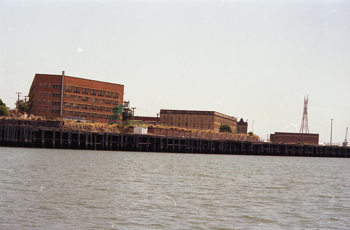 Woolstore from Brisbane River - Teneriffe