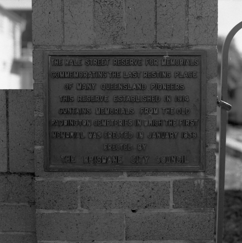 Hale Street Cemetery Reserve - Milton.