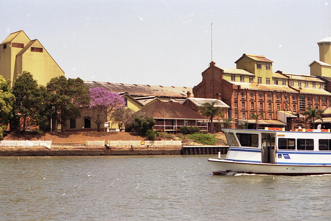 Colonial Sugar Refinery from Brisbane River - New Farm 1991