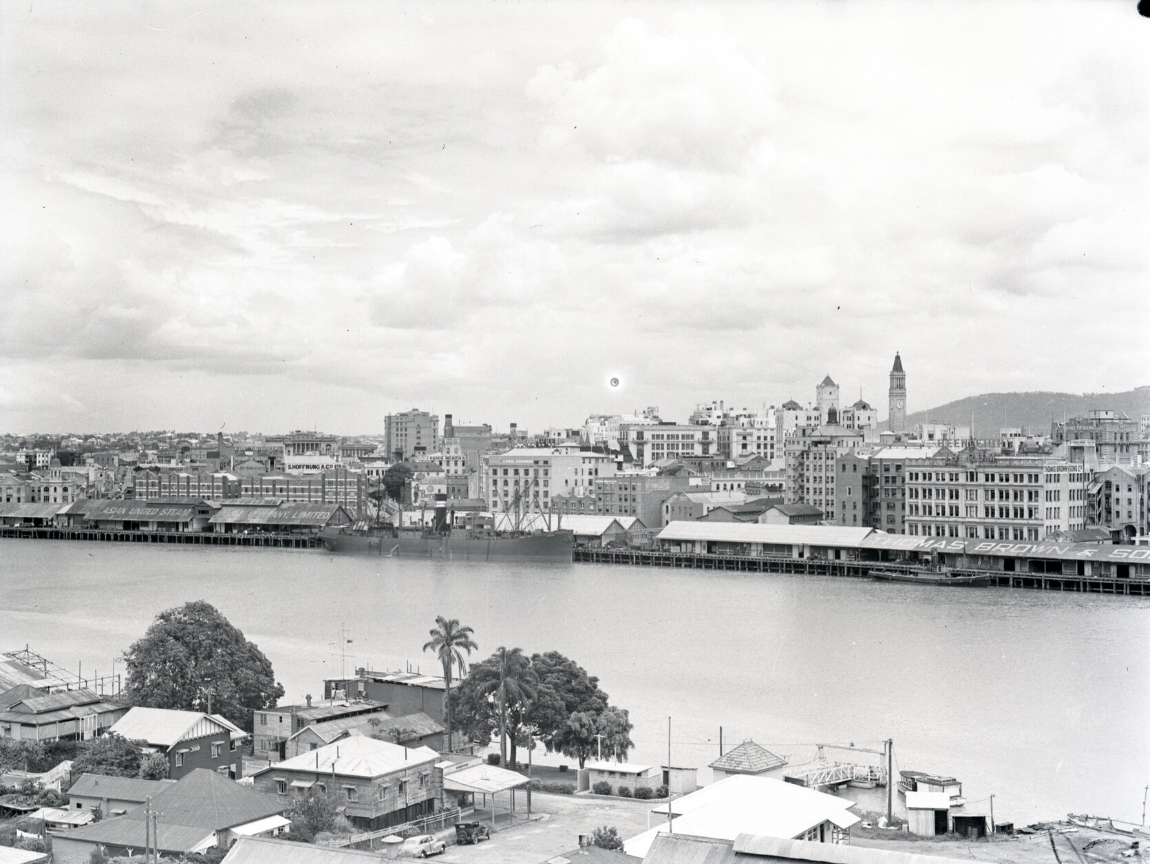View of City from Story Bridge - 1950