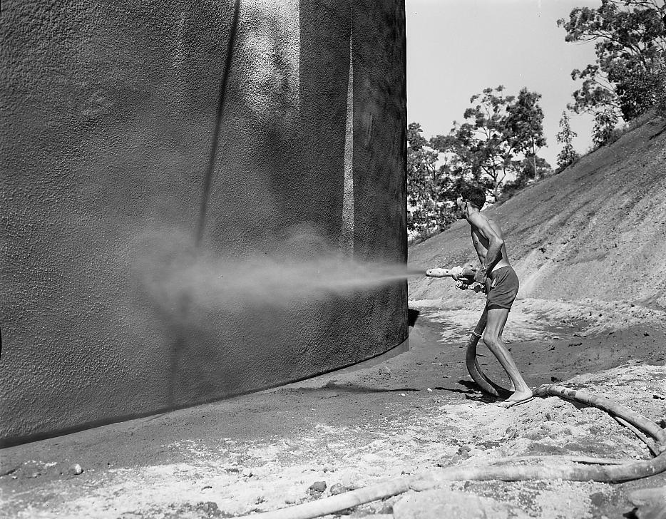 Mt Gravatt Reservoir Construction 1965