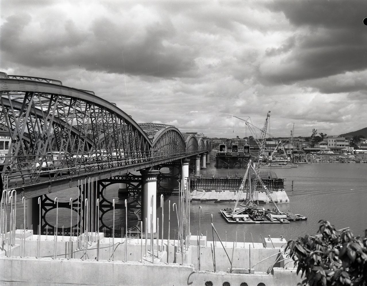 Victoria Bridge with New Bridge Under Construction - 1968