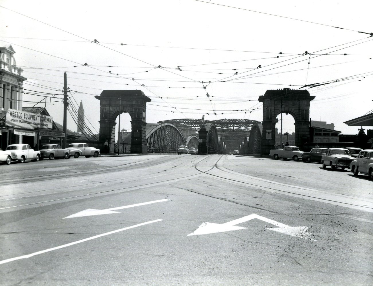 Victoria Bridge - South Brisbane Approach - 1958