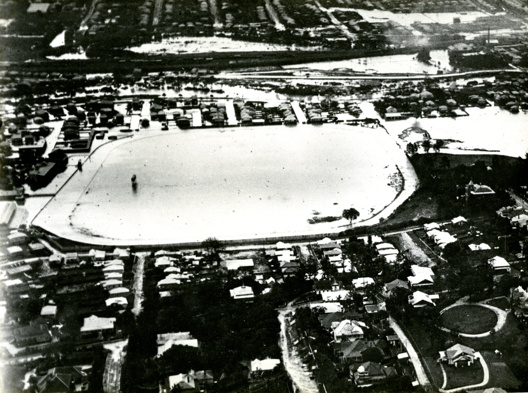 Flood of 1931 Albion Park Racecourse c1931