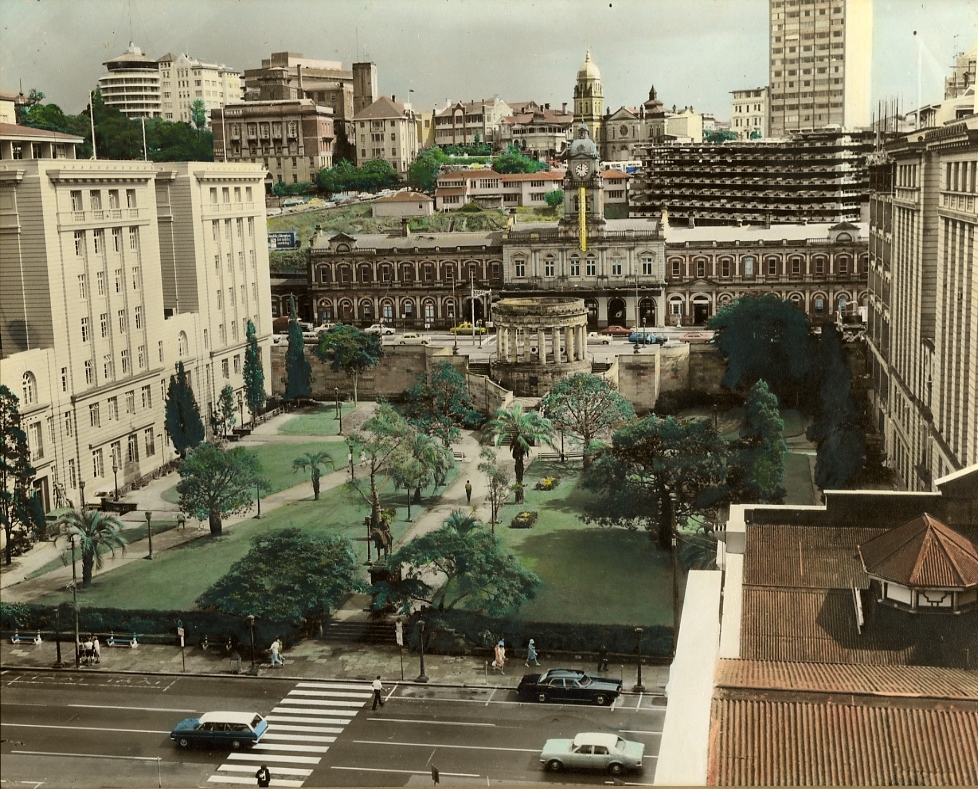 Aerial View of Anzac Square - 1969