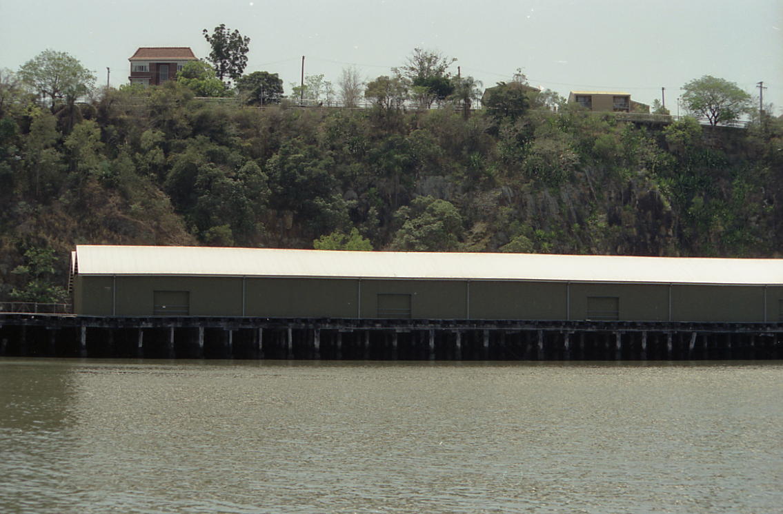 View of Australian Steamships Wharf from River - 1991