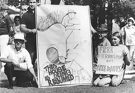 Protest Against Freeway 1970