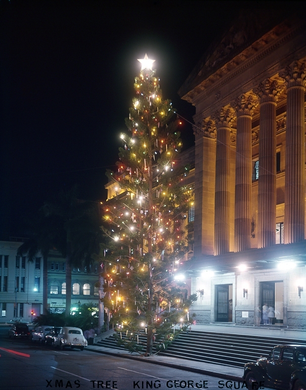 Christmas Tree - City Hall Entrance - 1963