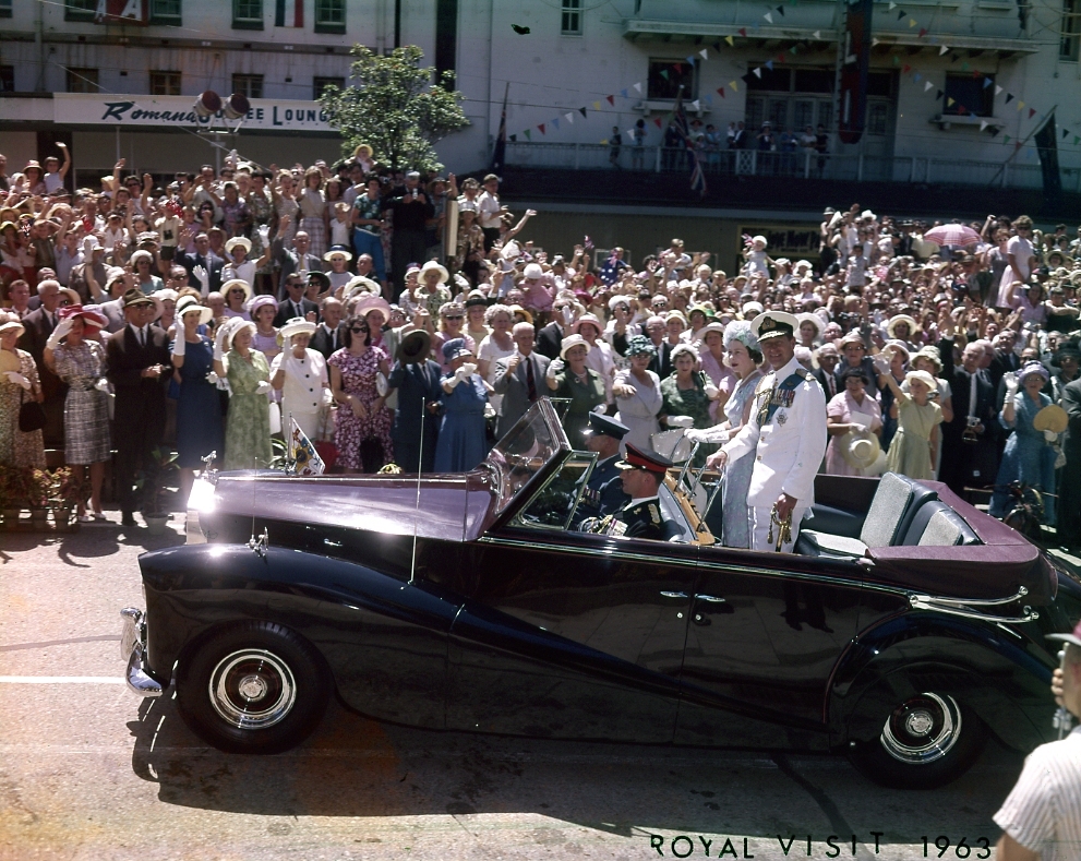 Queen Elizabeth II and Prince Philip - King George Square - 1963