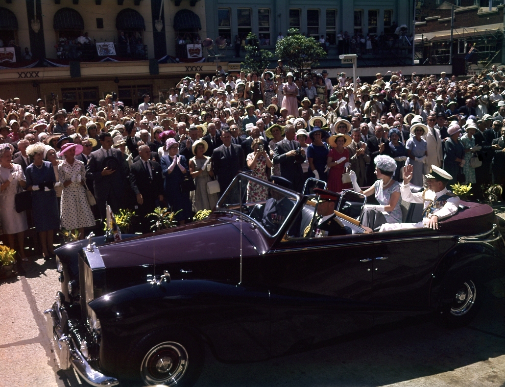 Queen Elizabeth II and Prince Philip arriving at City Hall - 1963