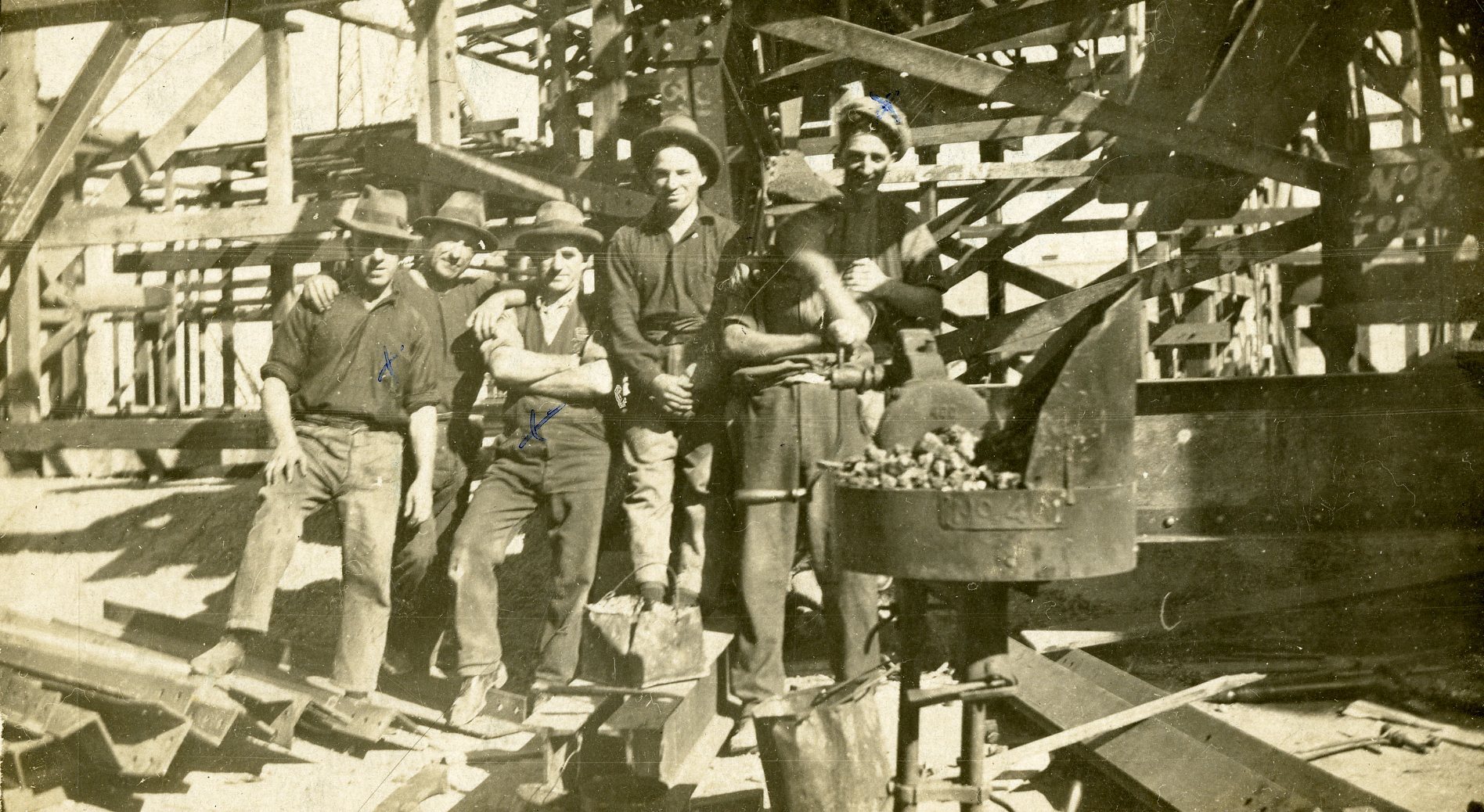 City Hall Dome Construction Team - 1928