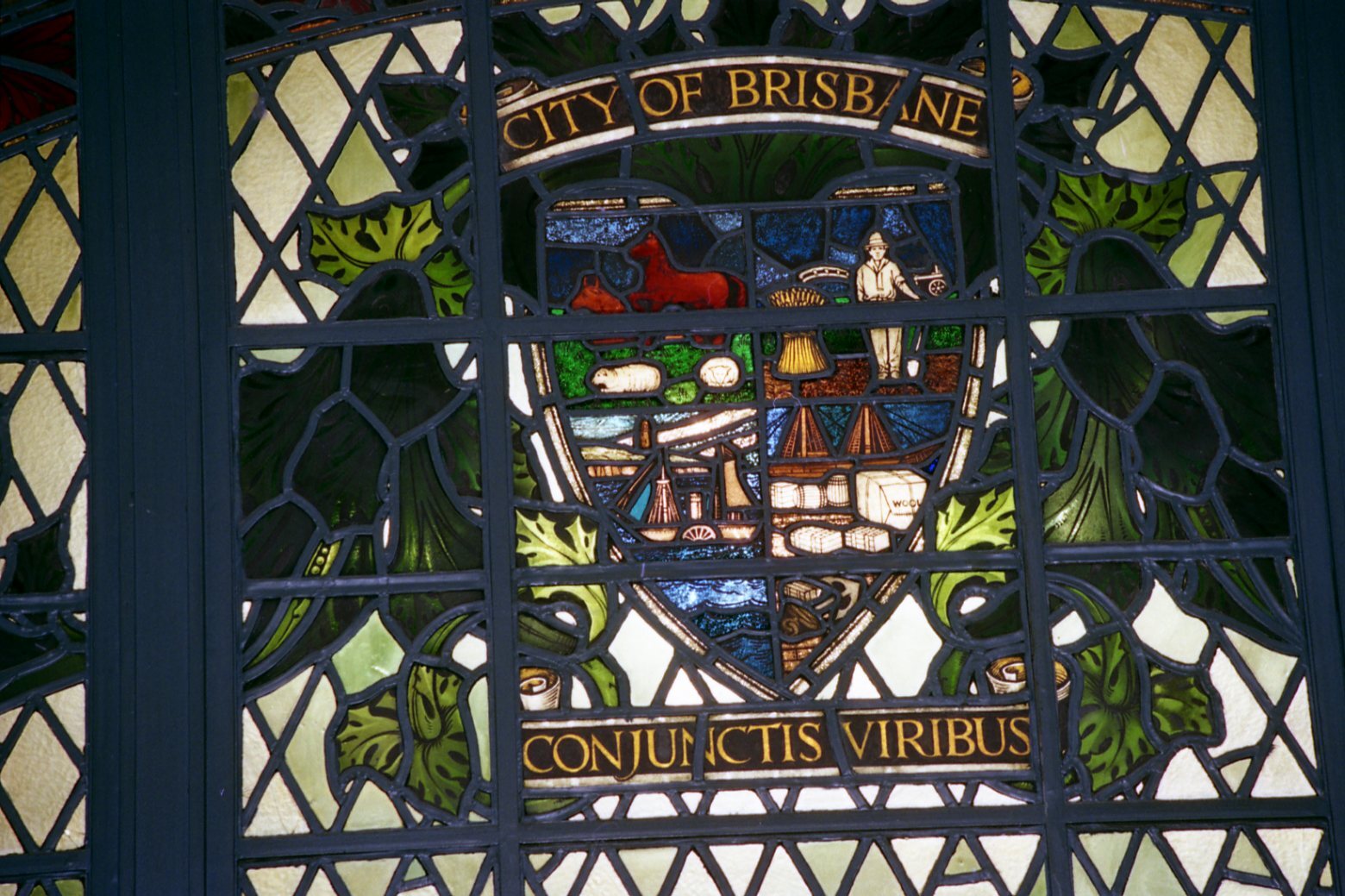 City Hall stained glass window 1st Floor-1992