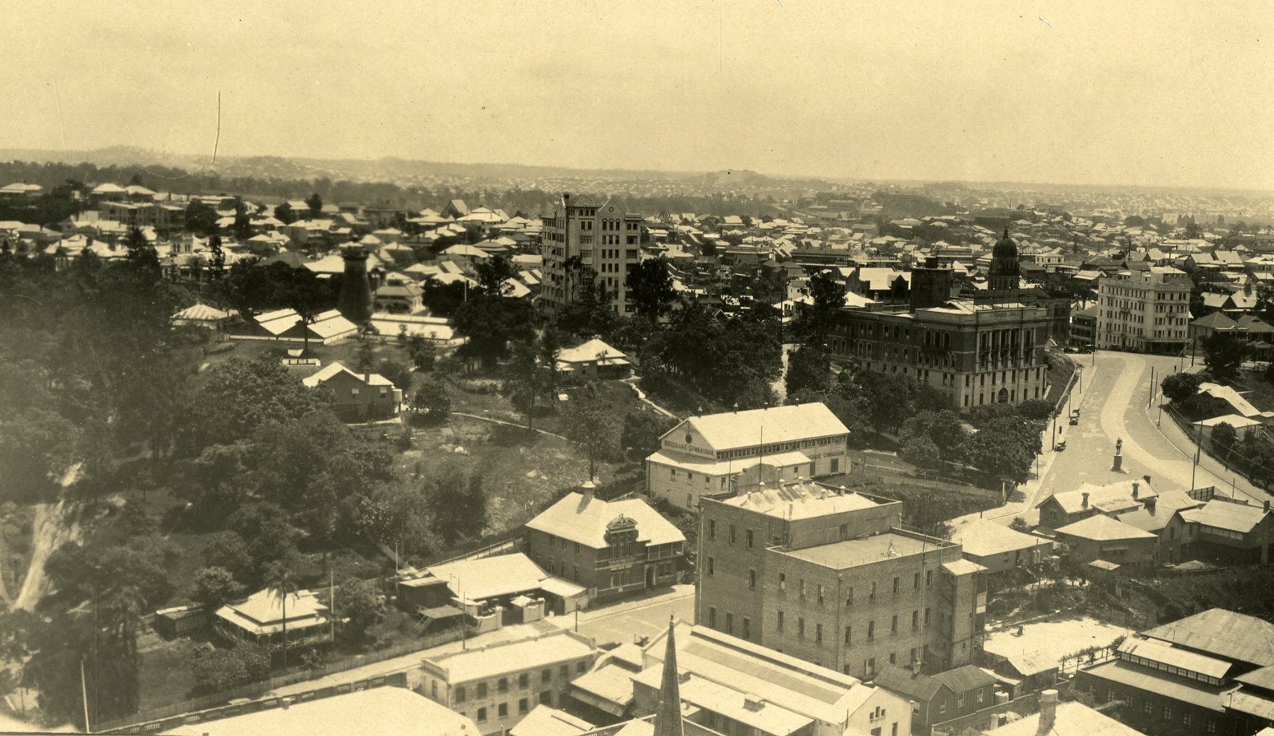 View of Spring Hill from City Hall Tower - 1930