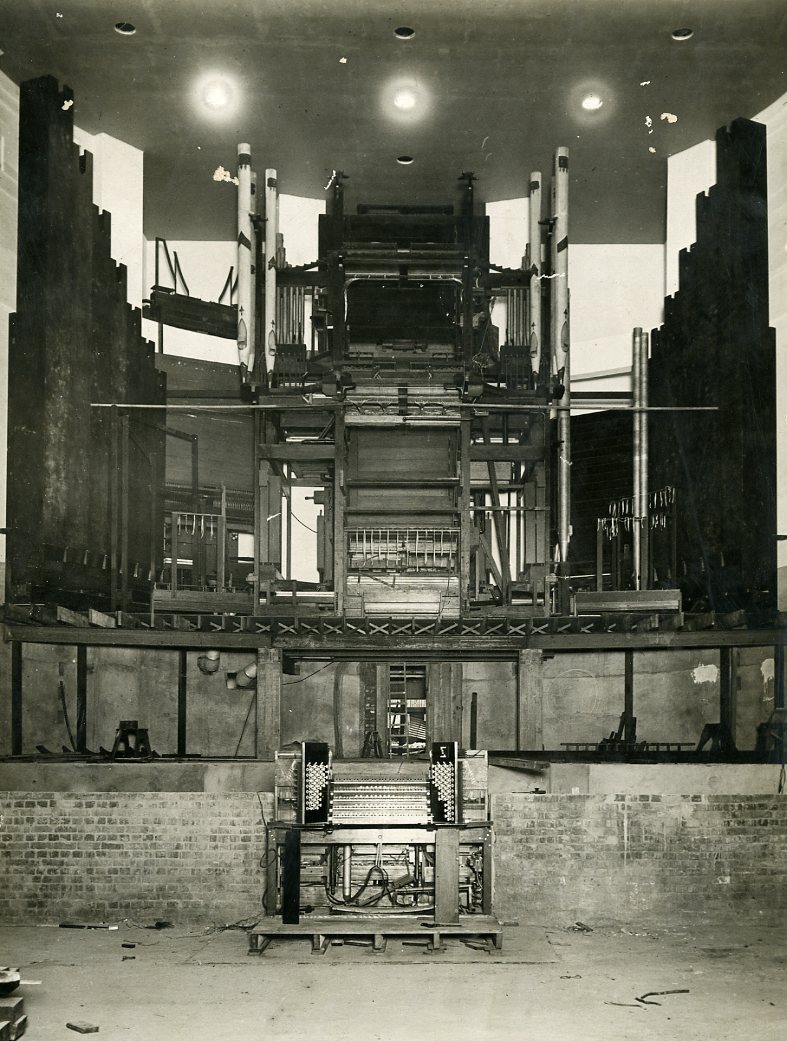 City Hall Organ Being Installed 1929