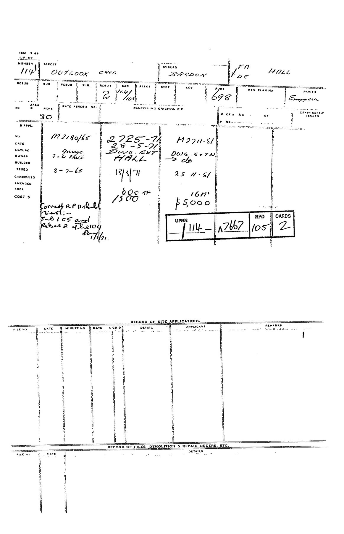114 OUTLOOK CRES BARDON QLD 4065