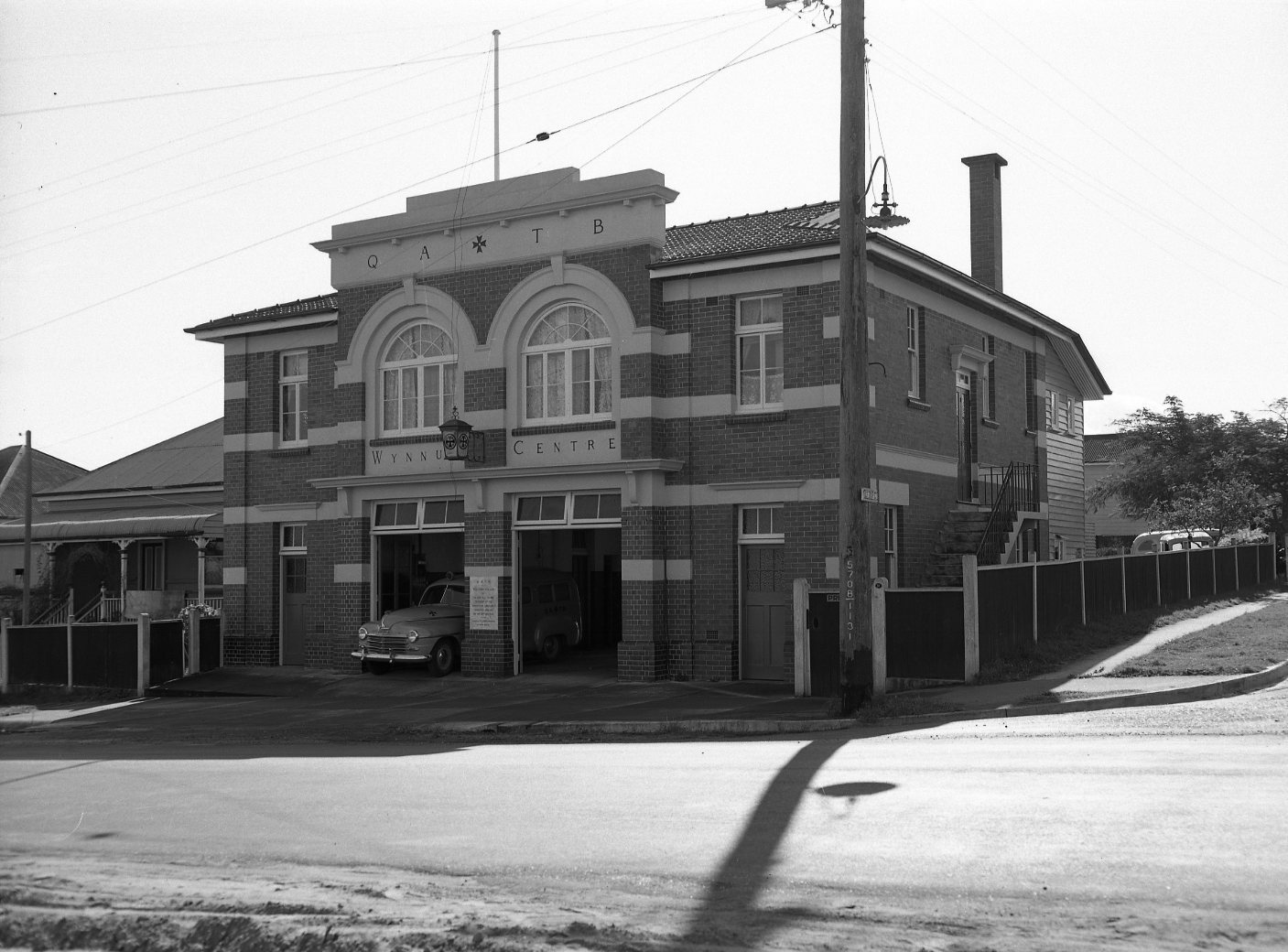 Queensland Ambulance Transport Brigade Station, now known as Wynnum Ambulance Station, Tingal Road, Wynnum - 1951