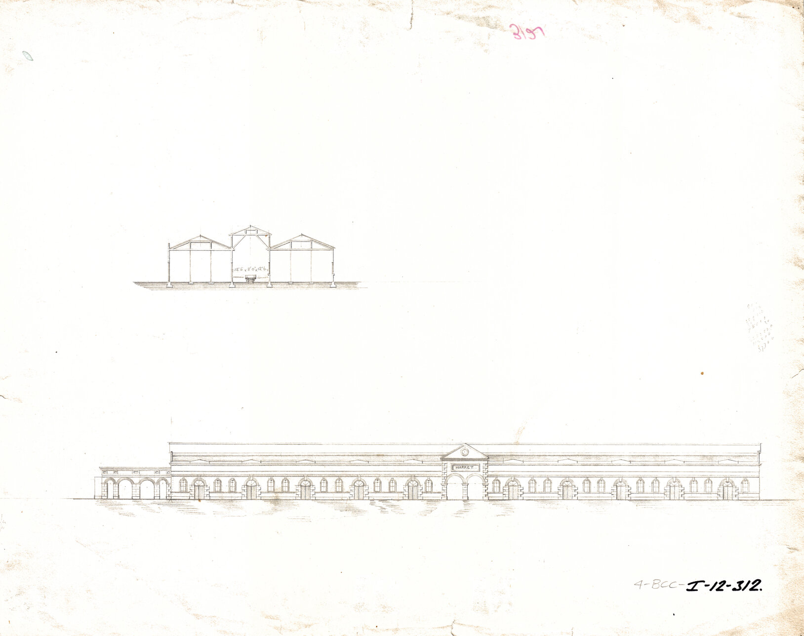 Brisbane Markets - Plans, Roma, Turbot Street markets c1884 - 1959