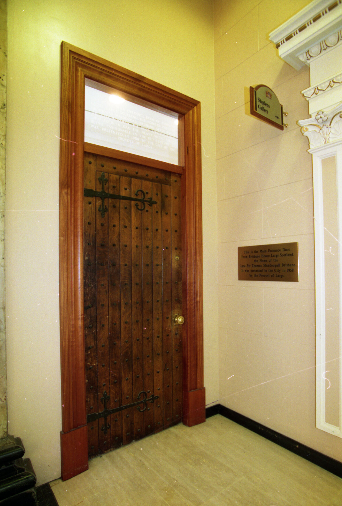 City Hall Restoration - Largs Door - 1st Floor - 1992