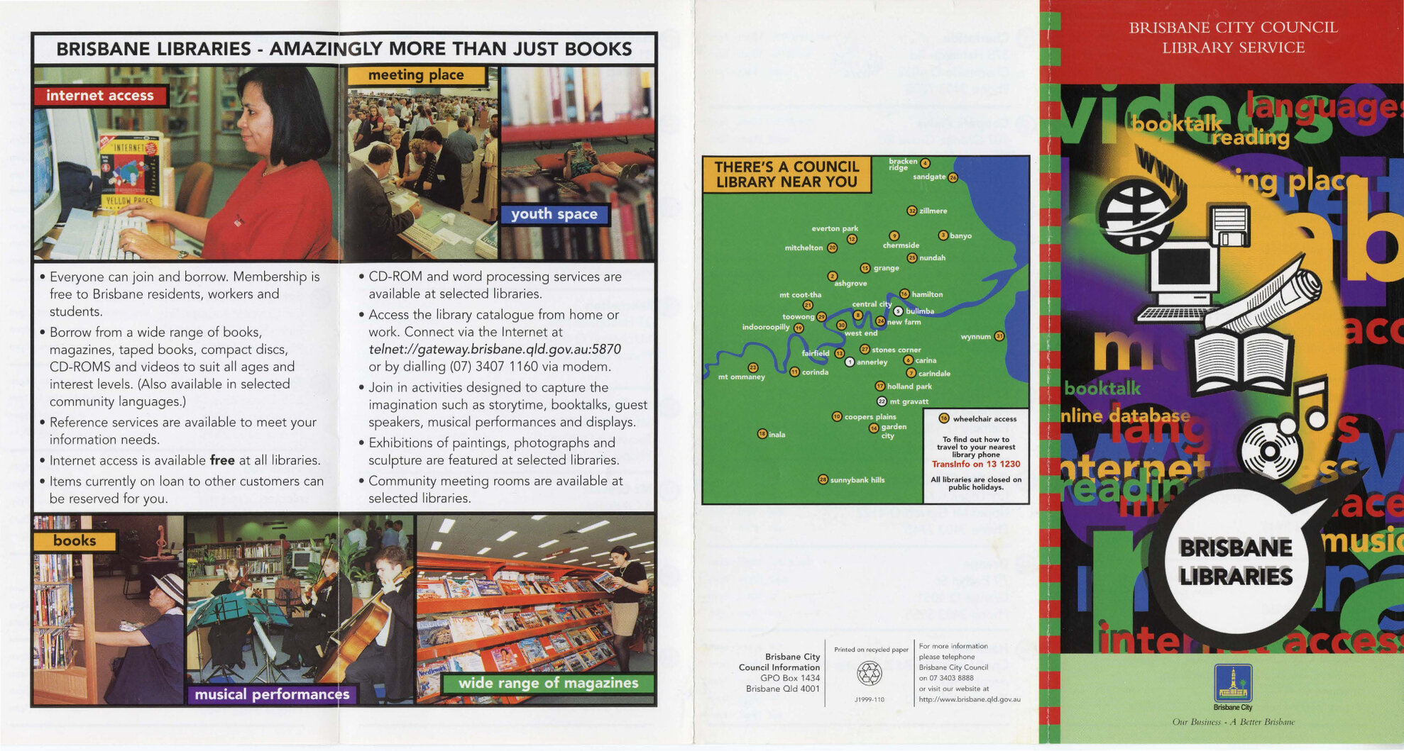 Library services and locations brochure - 1999