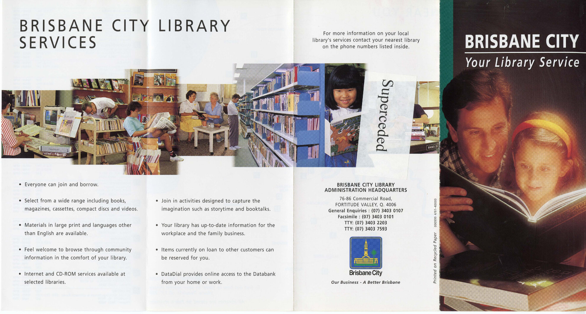 Library services and locations brochure - 1997