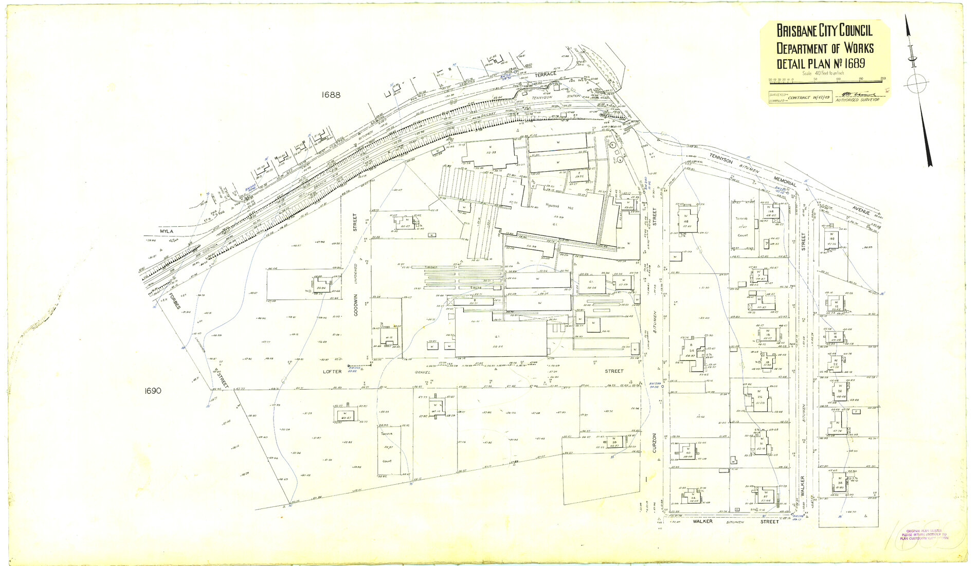Detail Plan 1689