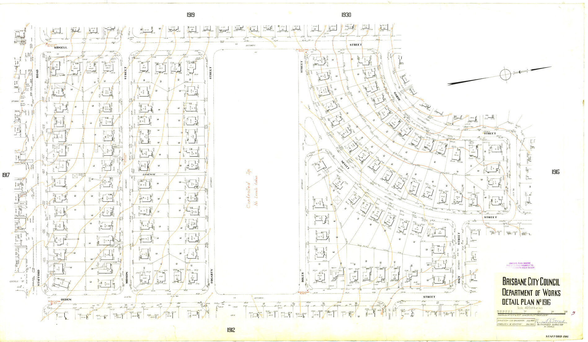 Detail Plan 1916